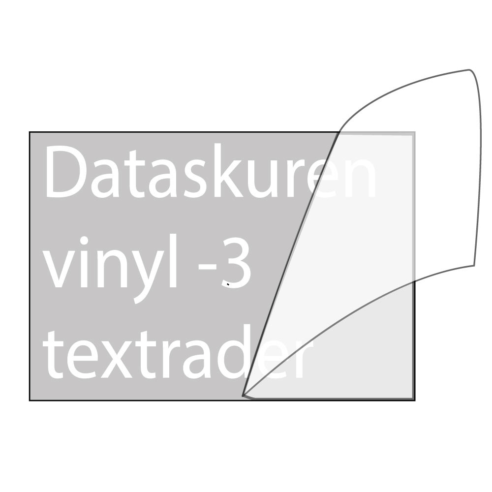 Vinyltext 400x100 cm 3 rader vit