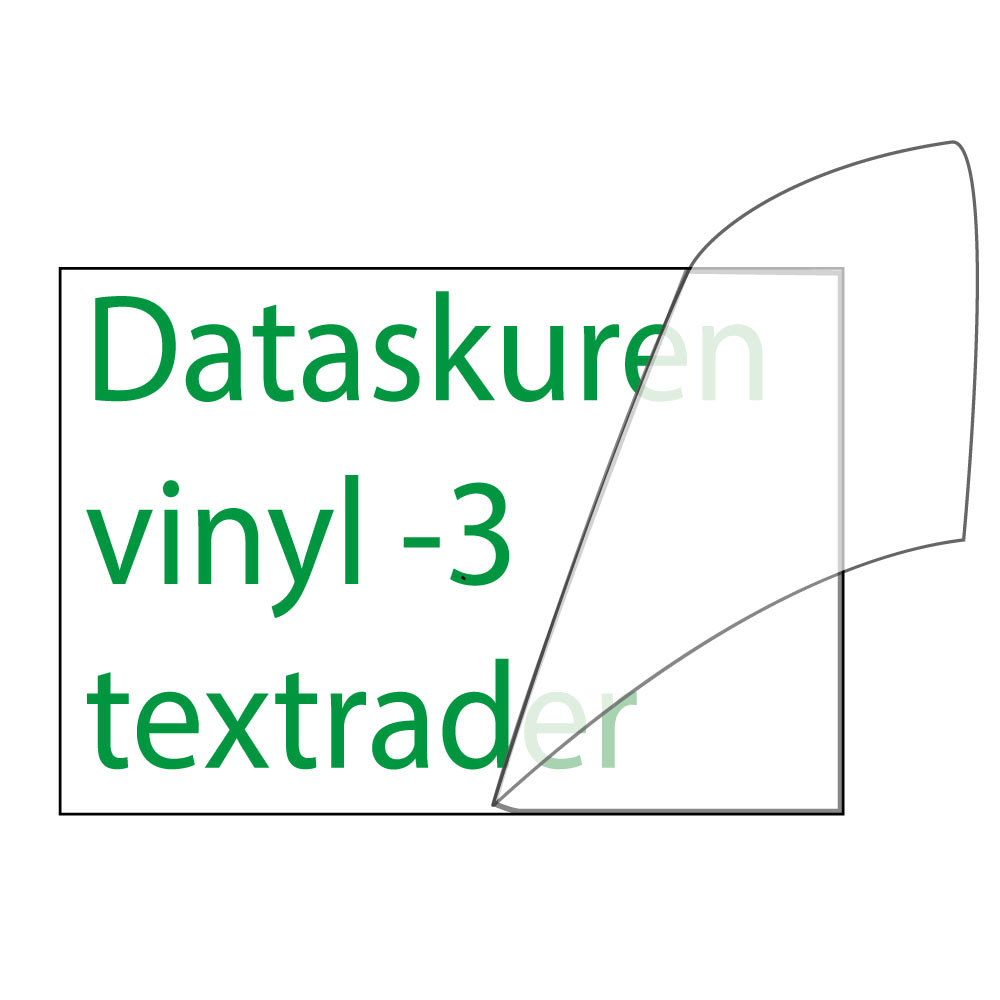 Vinyltext 400x100 cm 3 rader grön
