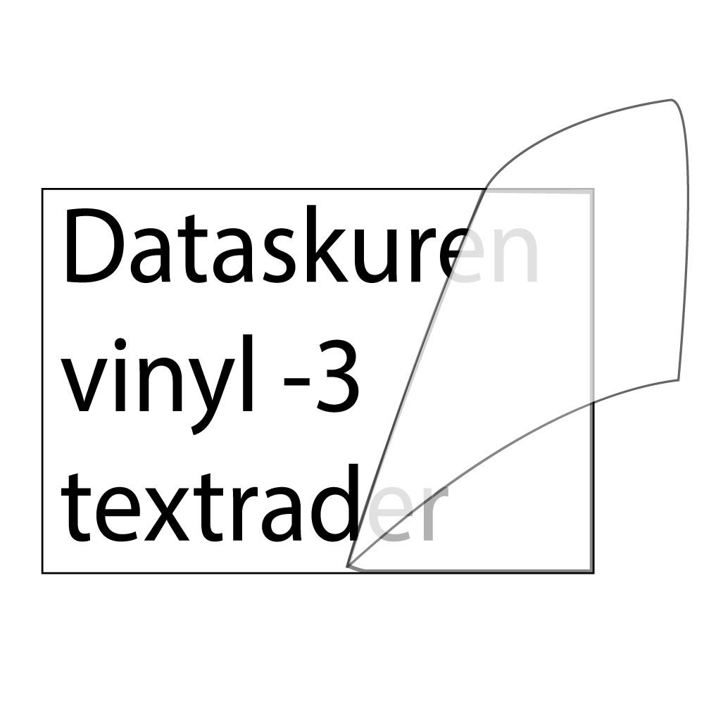 Vinyltext 400x100 cm 3 rader svart