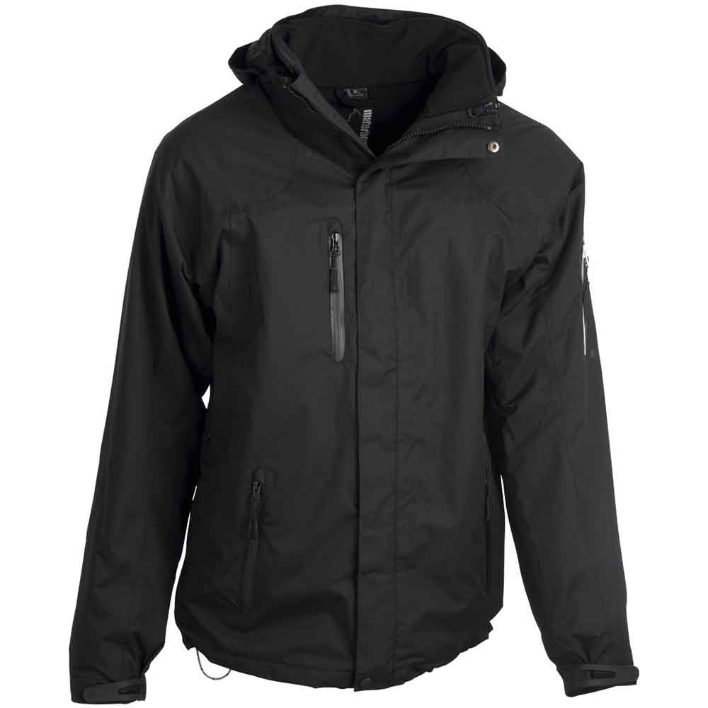 Three-in-one mens jacket svart