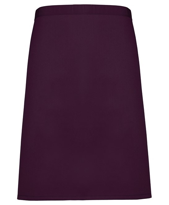 Mid-length apron Premier aubergine