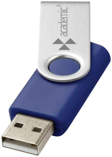 Rotate Basic USB 2GB Blå, Silver