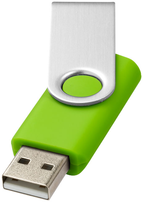 Rotate Basic USB 2GB Limegrön, Silver