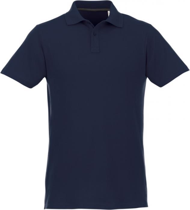 Helios kortärmad polo Herr Marinblå