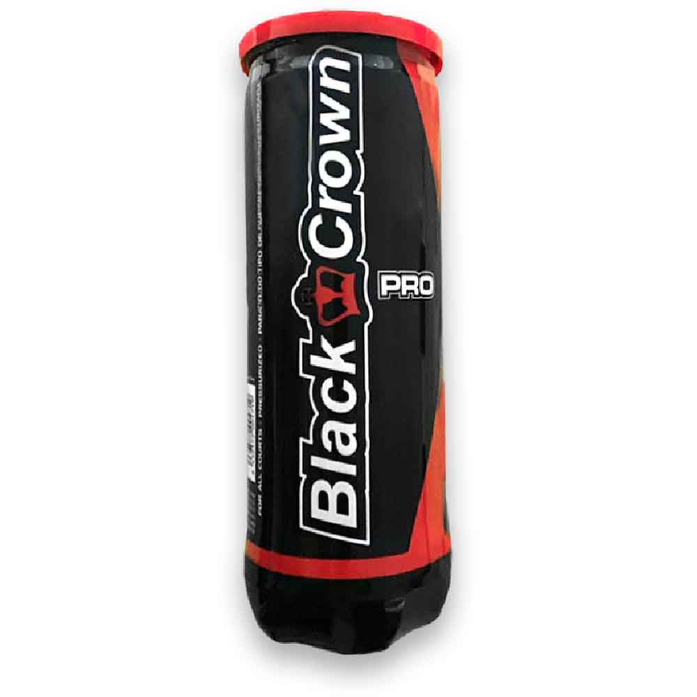 Padelbollar Black Crown 3-pack svart
