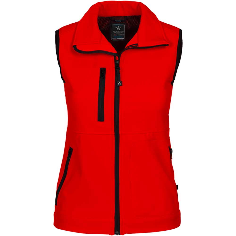 Women's Softshell Vest röd