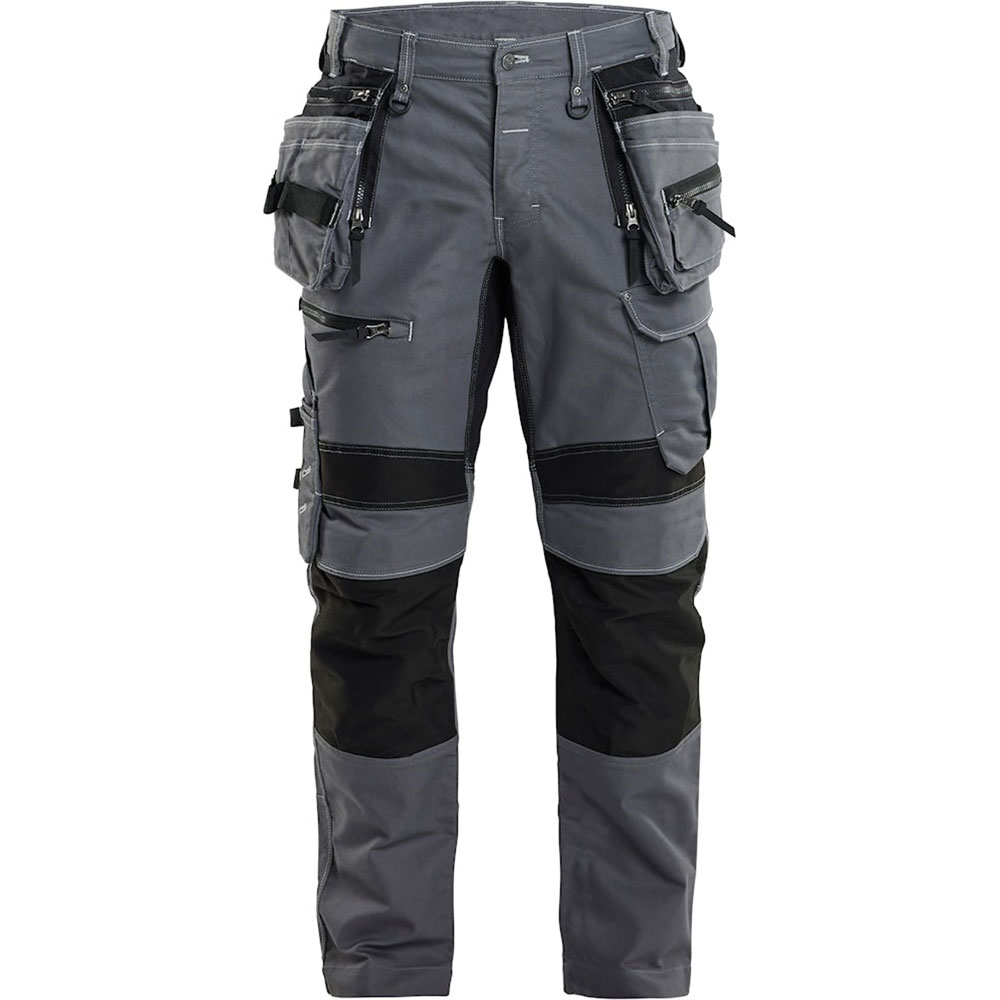 Hantverksbyxa Stretch X1900 Mellangrå/Svart