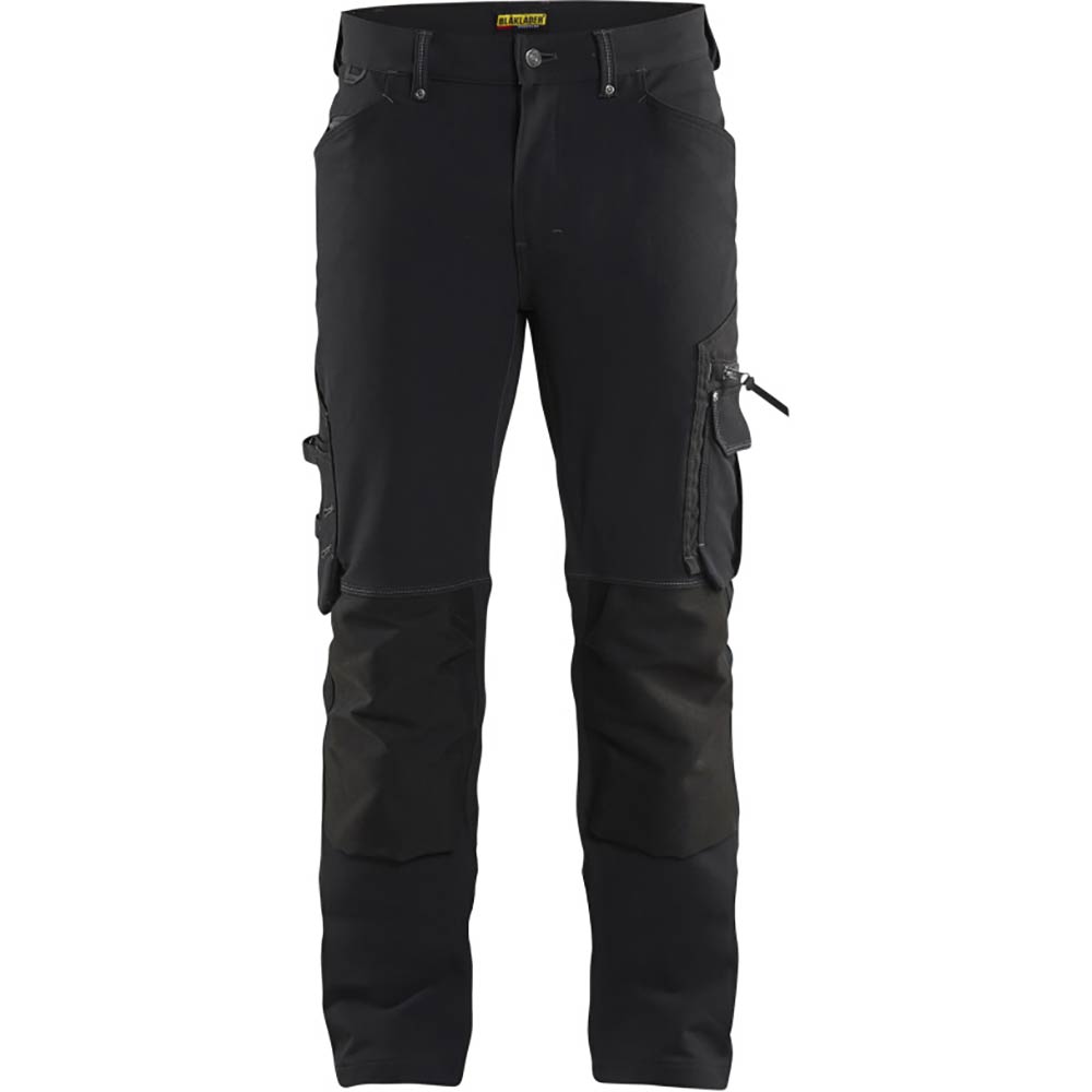 Hantverksbyxa X1900 stretch u spikfickor Svart