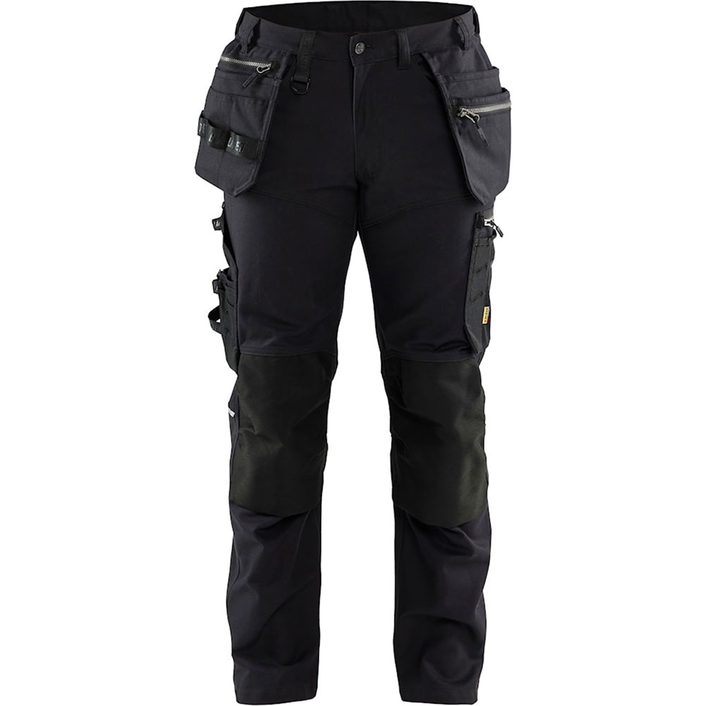 Hantverksbyxa med stretch Svart/Svart
