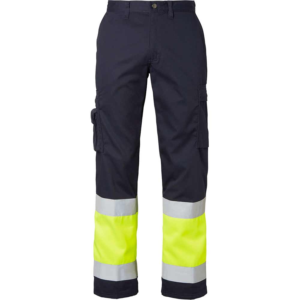 2070 Midjebyxa Navy/fluorescent yellow