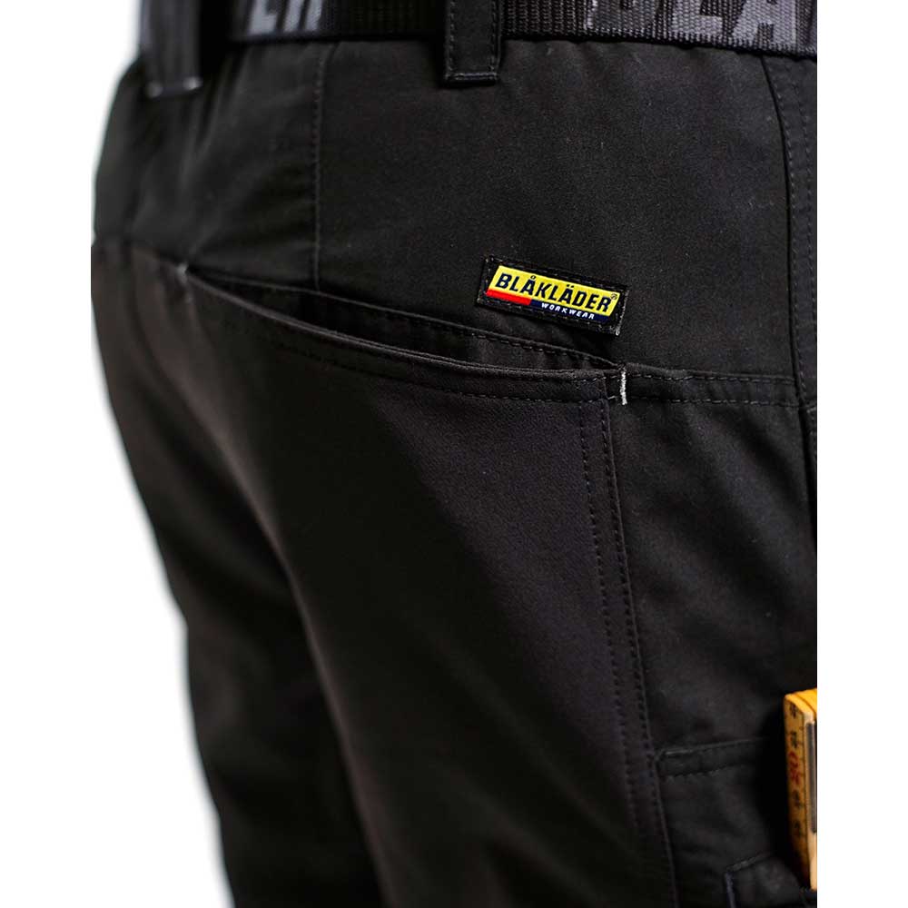 Service shorts with stretch panels Marinblå/Svart
