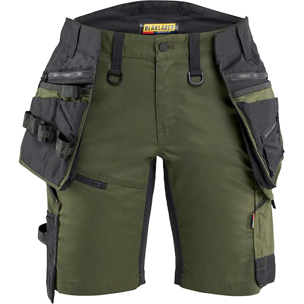 Striker Hantverksshorts med Stretch Dam Skogsgrön/Svart