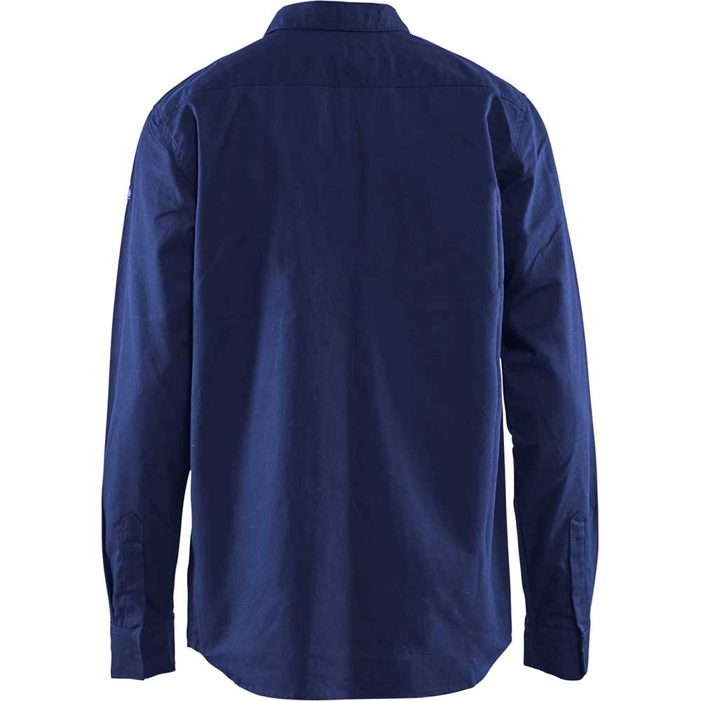 Flamskyddad skjorta Marinblå