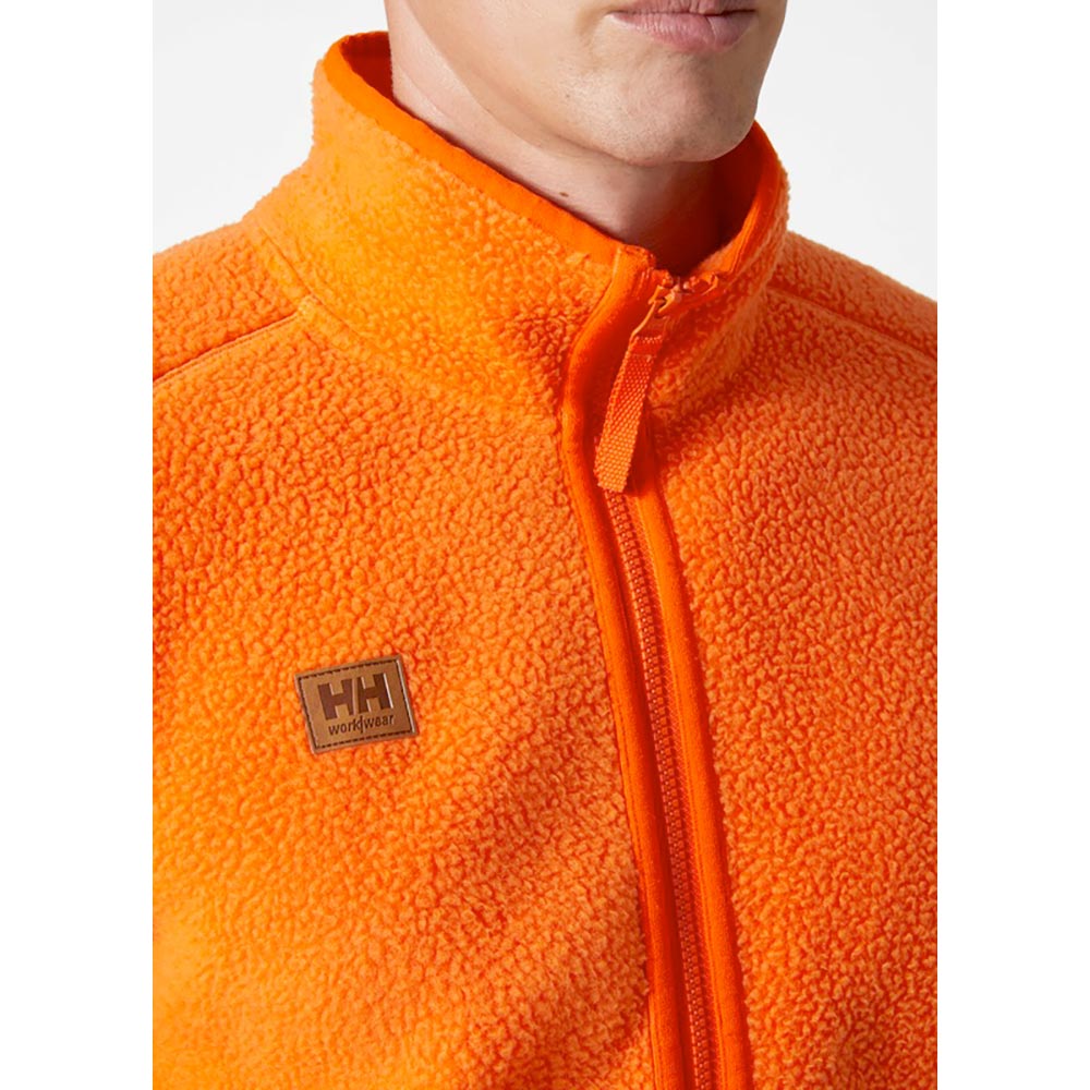 Heritage Pile fleecejacka dark orange