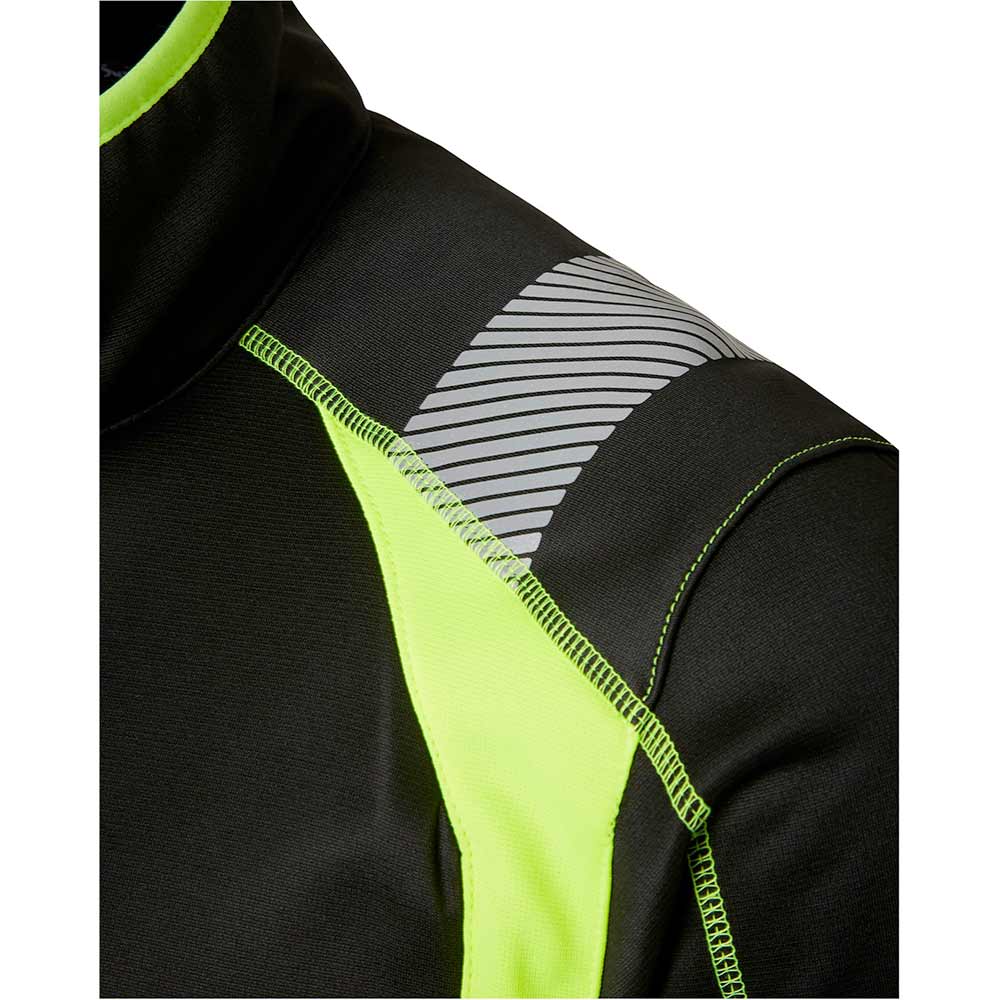 275 Sweat med hel dragkedja Black/fluorescent yellow