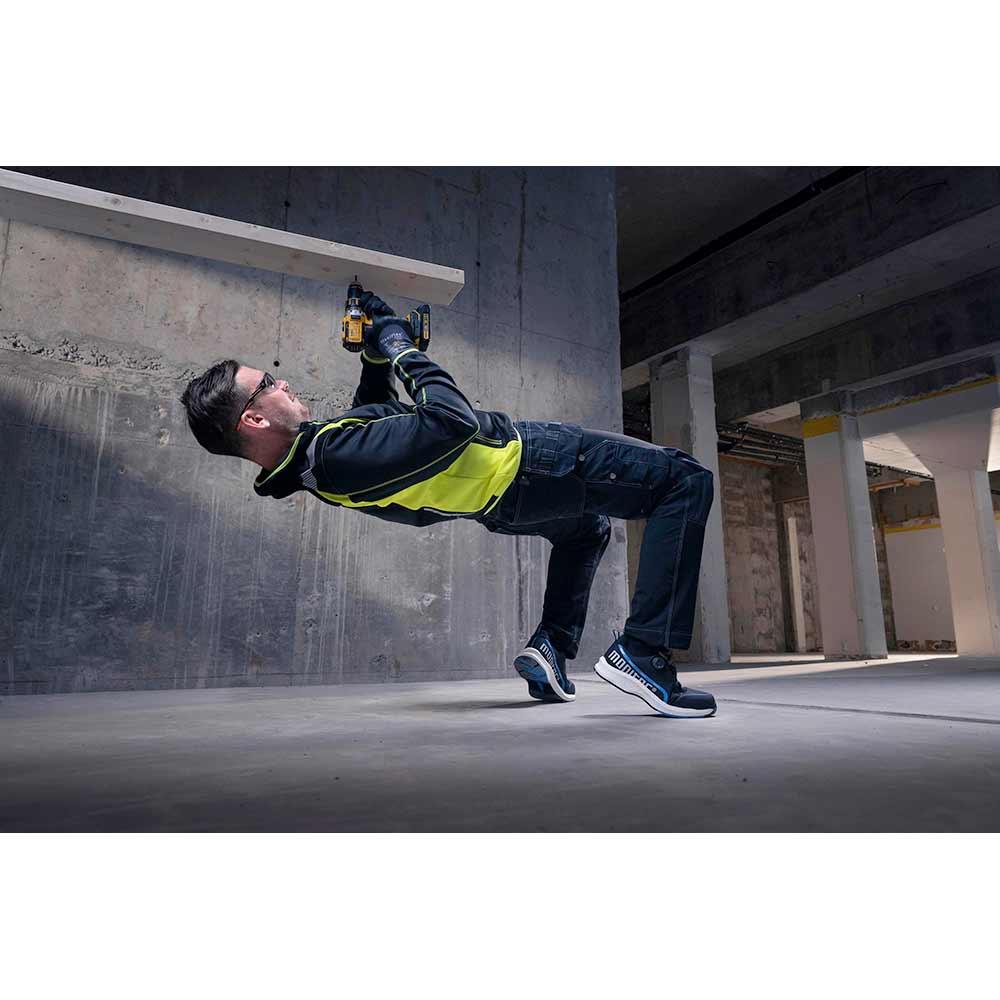 275 Sweat med hel dragkedja Black/fluorescent yellow