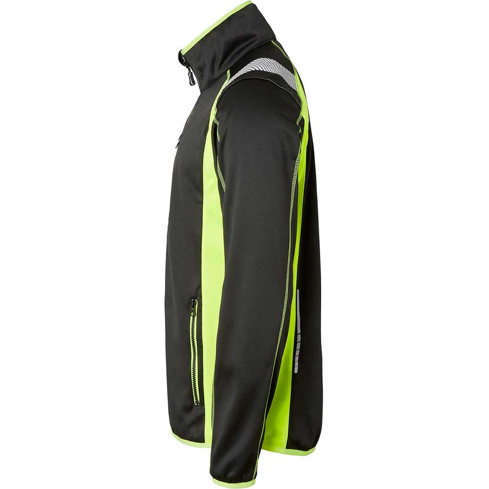 275 Sweat med hel dragkedja Black/fluorescent yellow