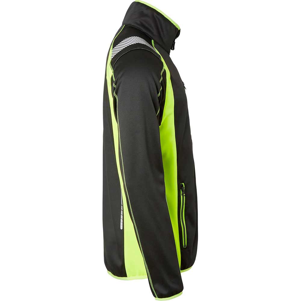 275 Sweat med hel dragkedja Black/fluorescent yellow