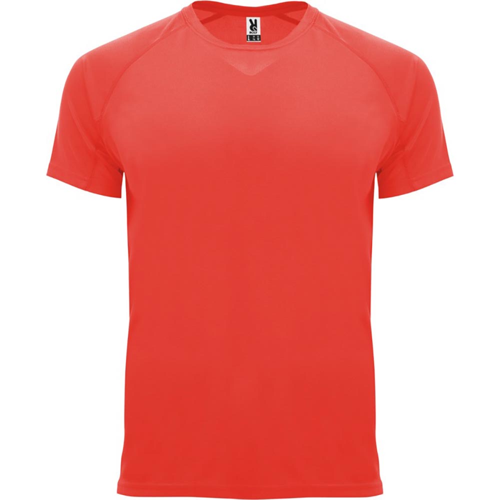 Bahrain kortärmad funktions T-shirt  herr Fluor Coral