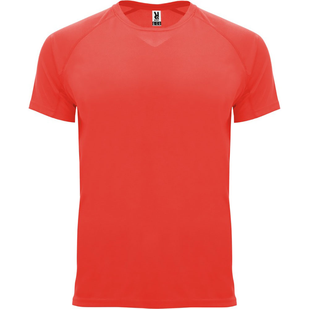 Bahrain kortärmad funktions T-shirt barn Fluor Coral