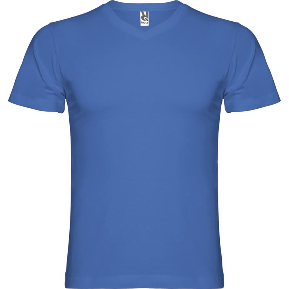 Samoyedo kortärmad v-ringad T-shirt herr Kungsblå