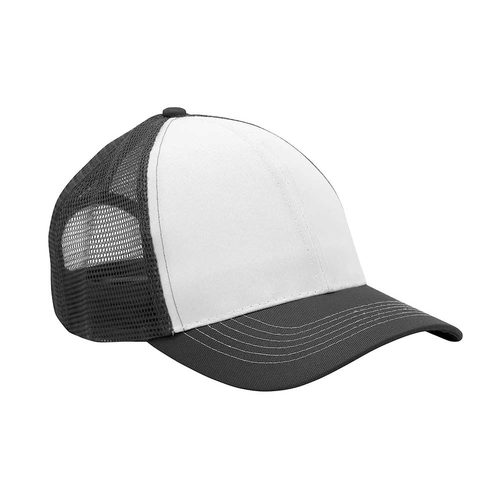 Baseballkeps med nät Vit/svart