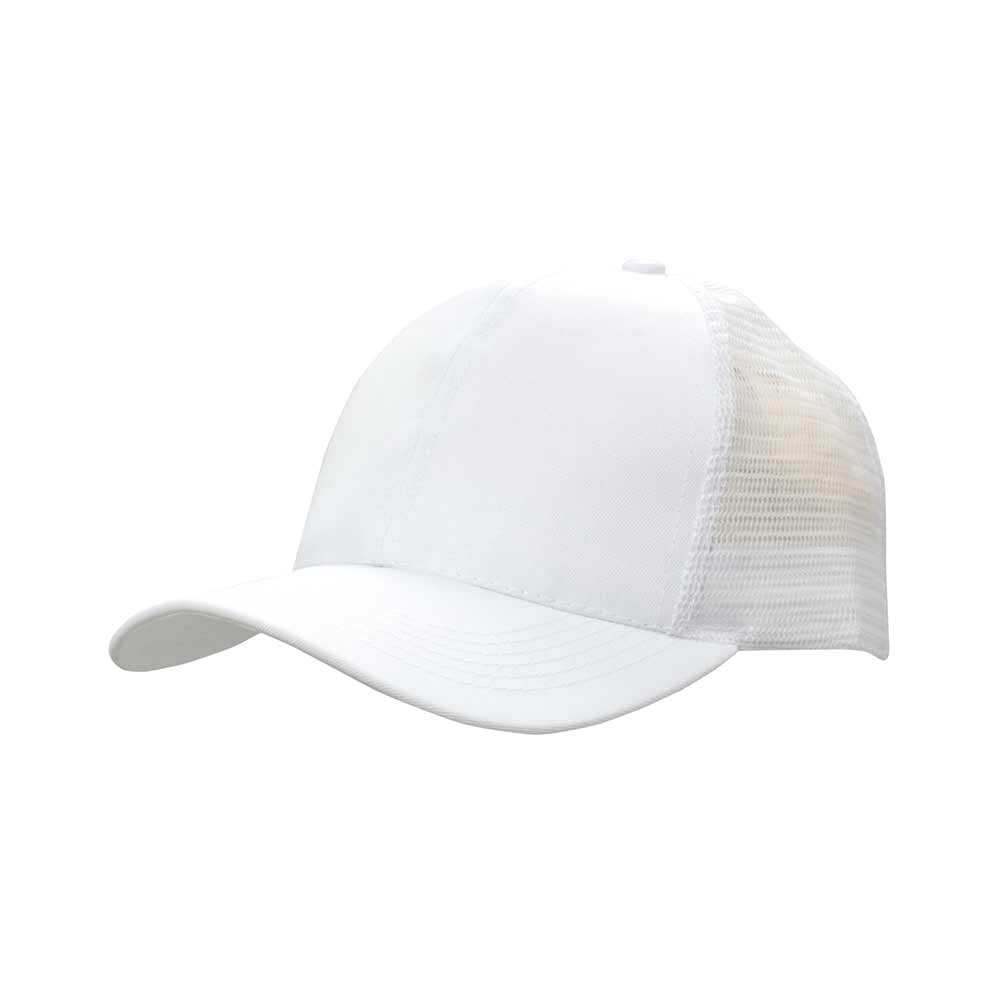 Baseballkeps med nät Vit