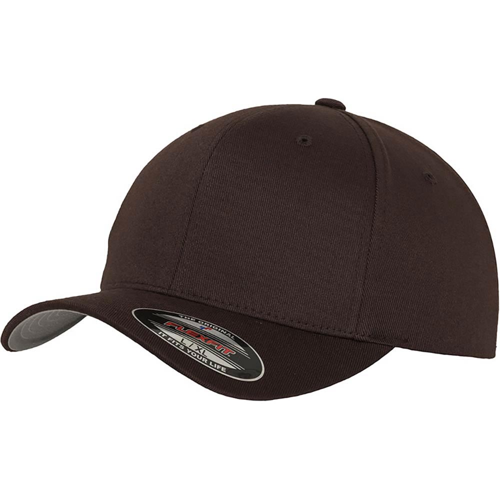 Fitted Baseball Cap Brown