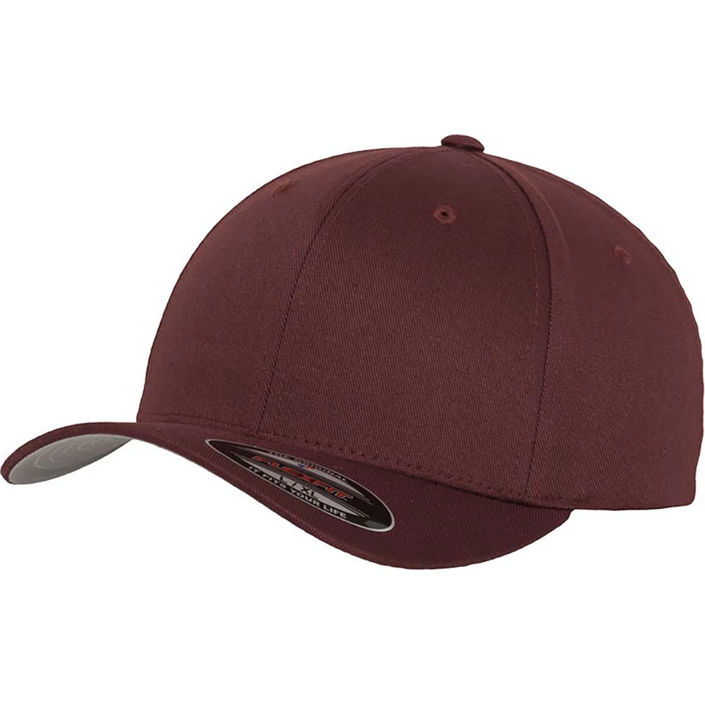 Fitted Baseball Cap Maroon