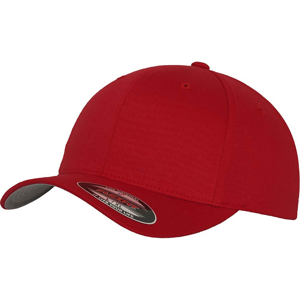 Fitted Baseball Cap röd