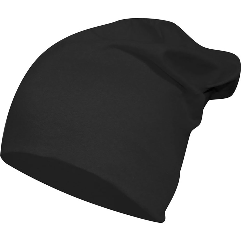 Slät mössa Puder Svart