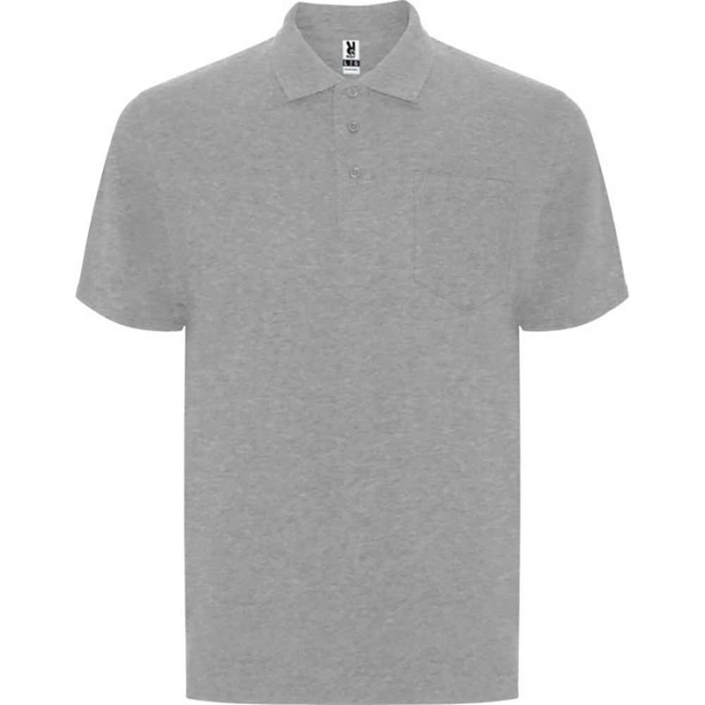 Centauro Premium kortärmad unisexpolo Marl Grey
