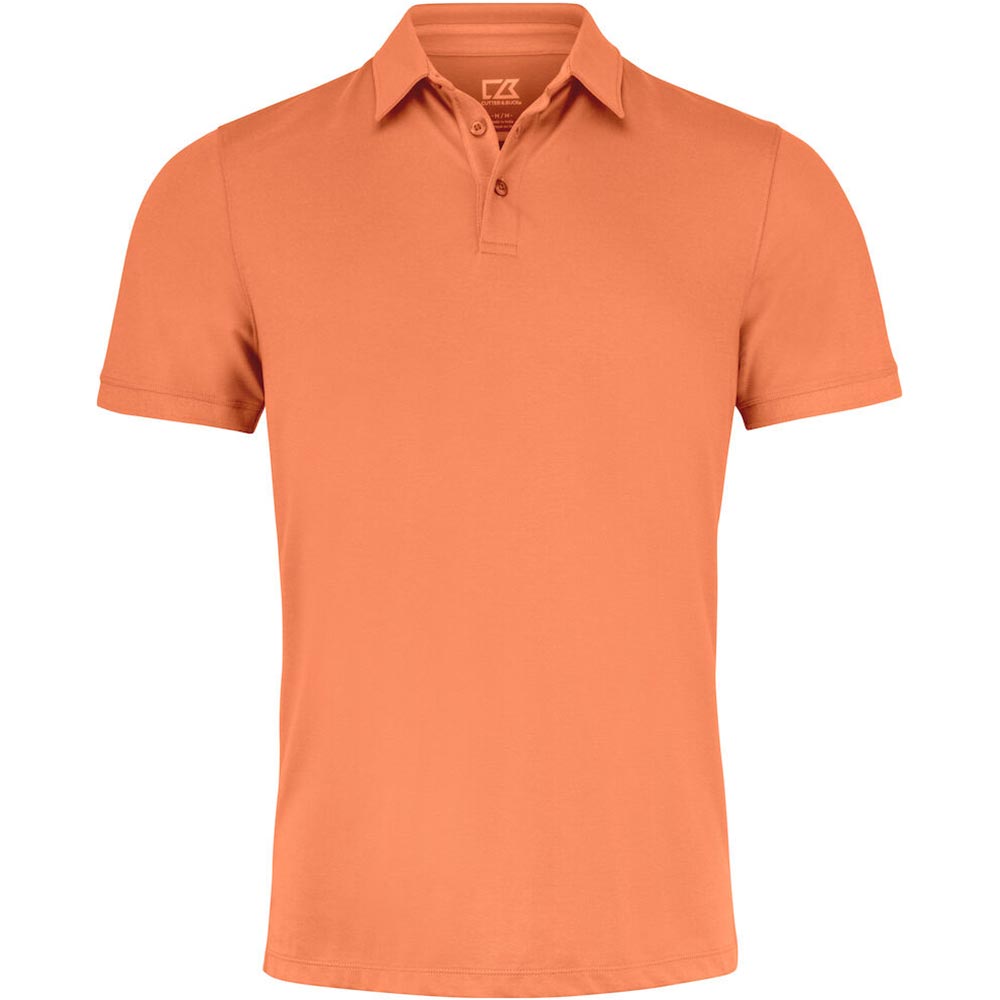 Oceanside Stretch Polo Men Peach