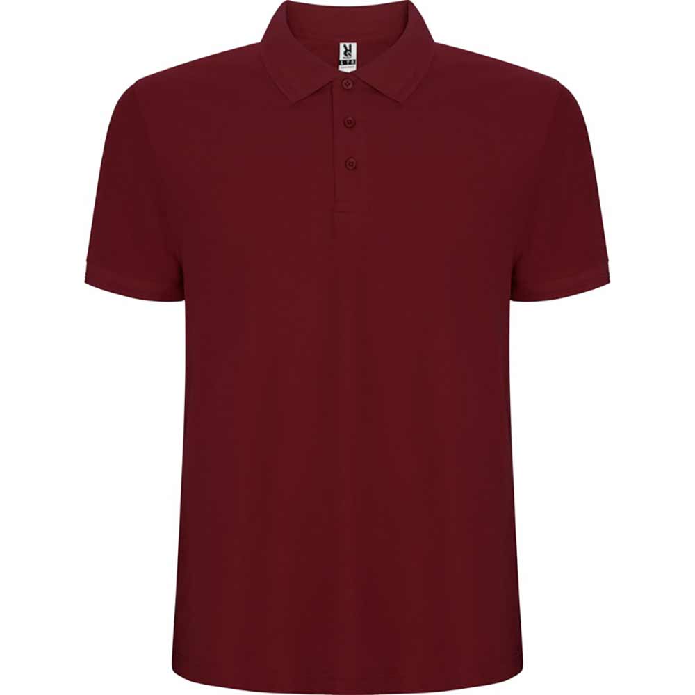 Pegaso Premium kortärmad polo för män Garnet