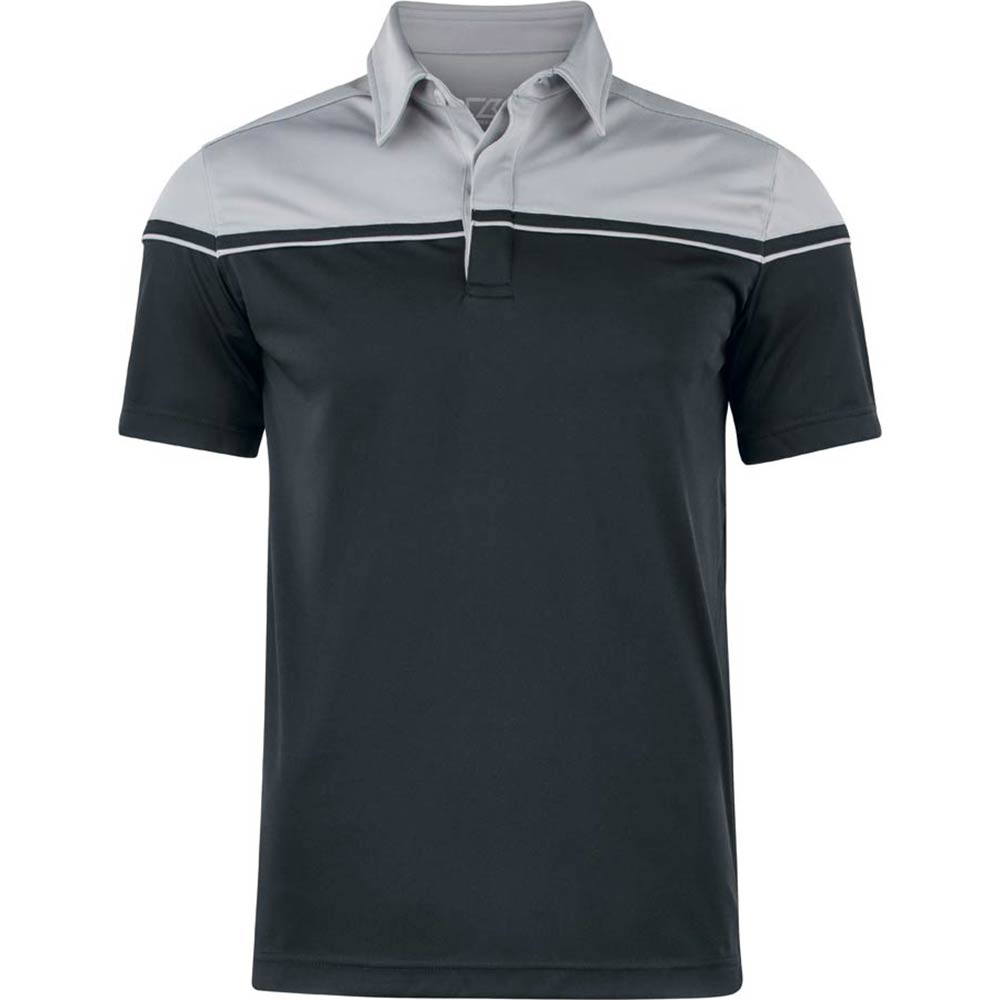 Seabeck Polo Men Black Svart/ljusgrå