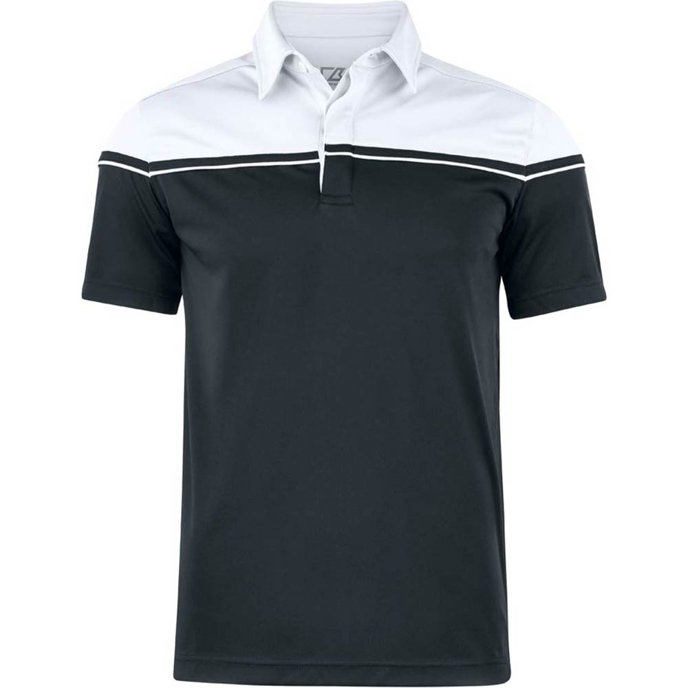 Seabeck Polo Men Black Svart/vit