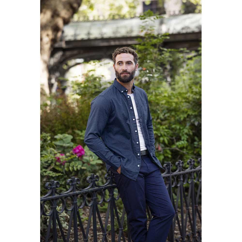 Hansville Shirt Men Blue Oxford