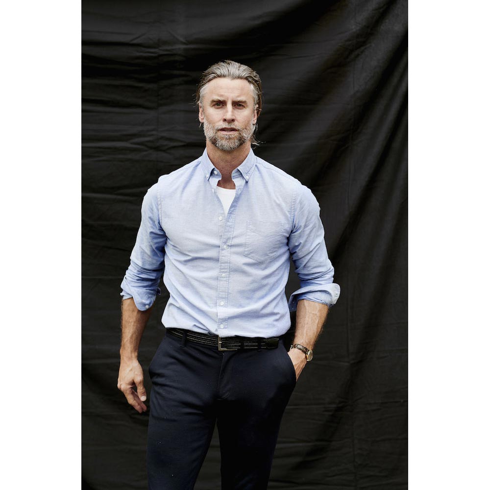 Hansville Shirt Men Blue Oxford