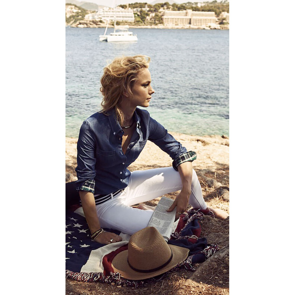 Harvest Jupiter Woman shirt Light Denim