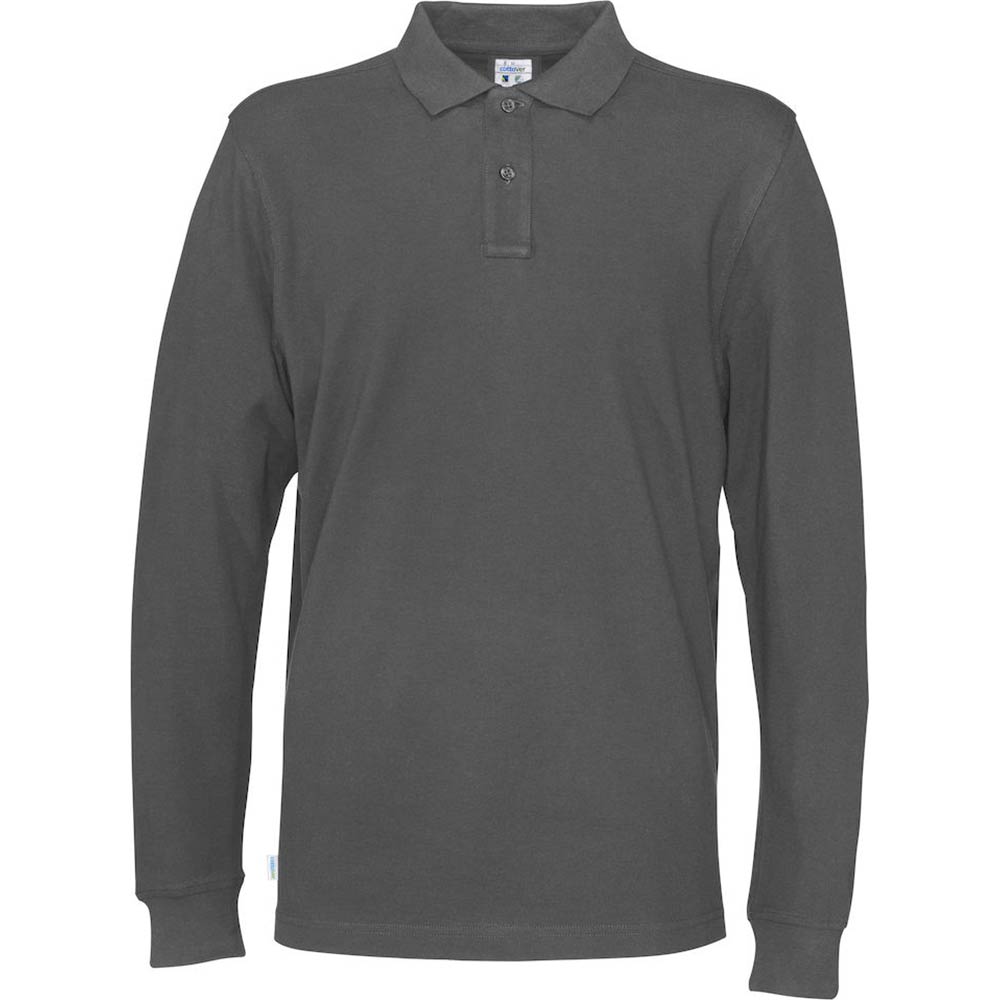 Piquet Long Sleeve Man Charcoal