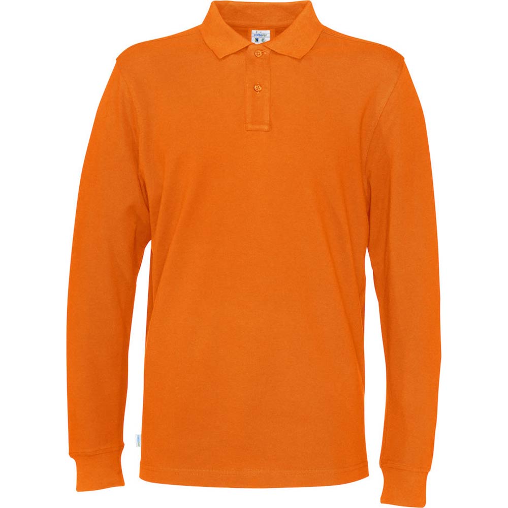 Piquet Long Sleeve Man Orange