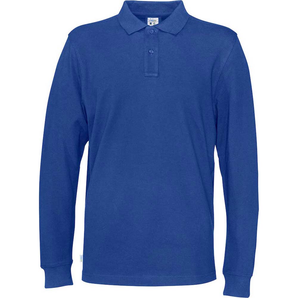 Piquet Long Sleeve Man Royal