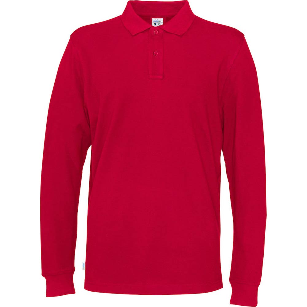 Piquet Long Sleeve Man röd