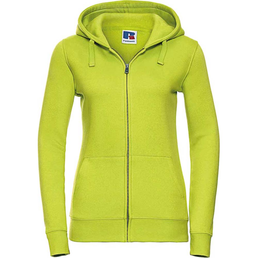 Russel Authentic Zipped Hood, dam Lime