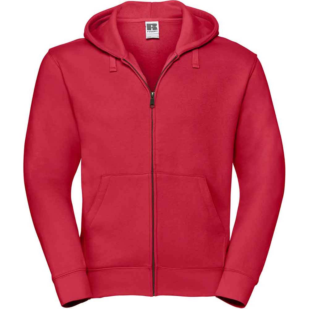 Russel Authentic Zipped Hood, herr Classic Red