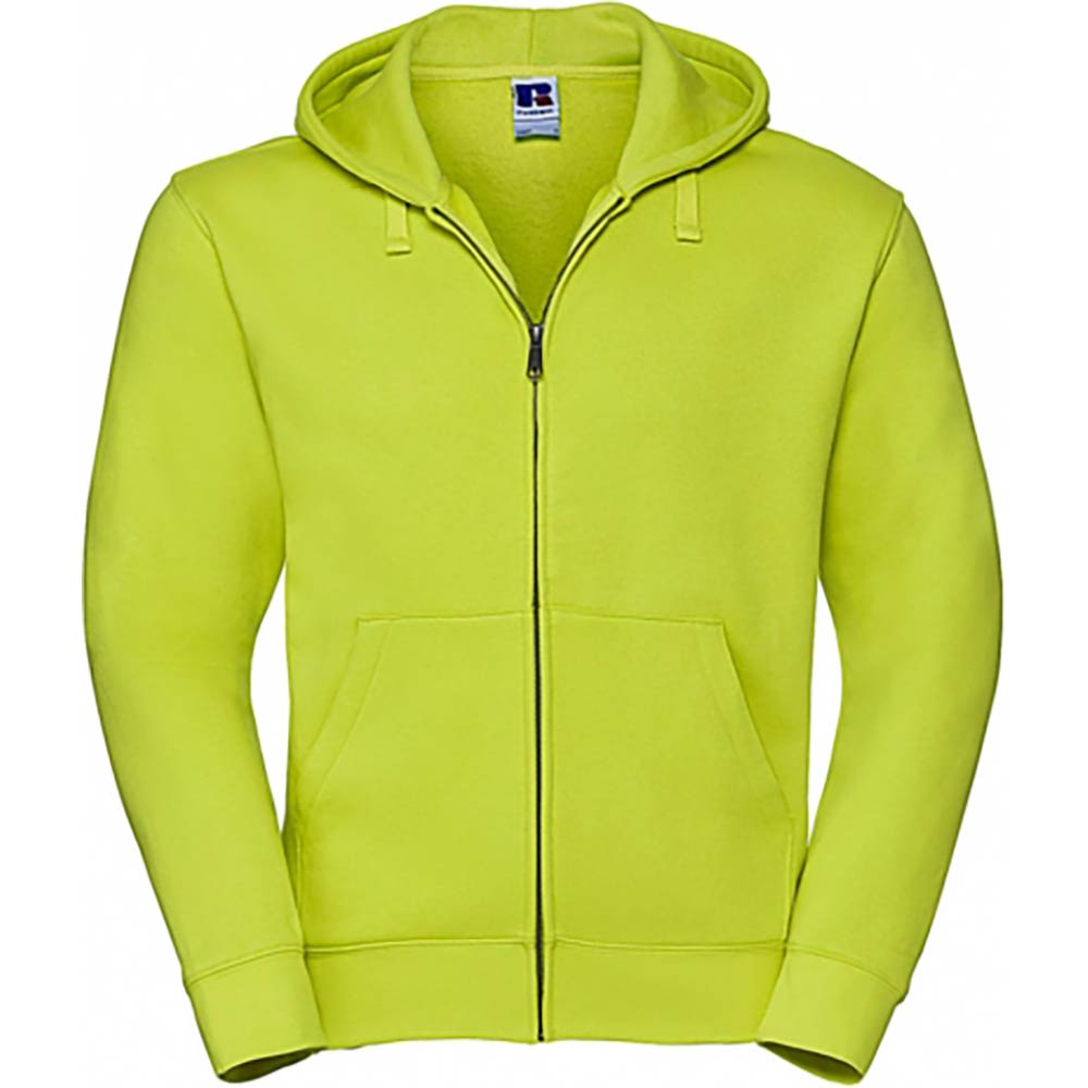 Russel Authentic Zipped Hood, herr Lime