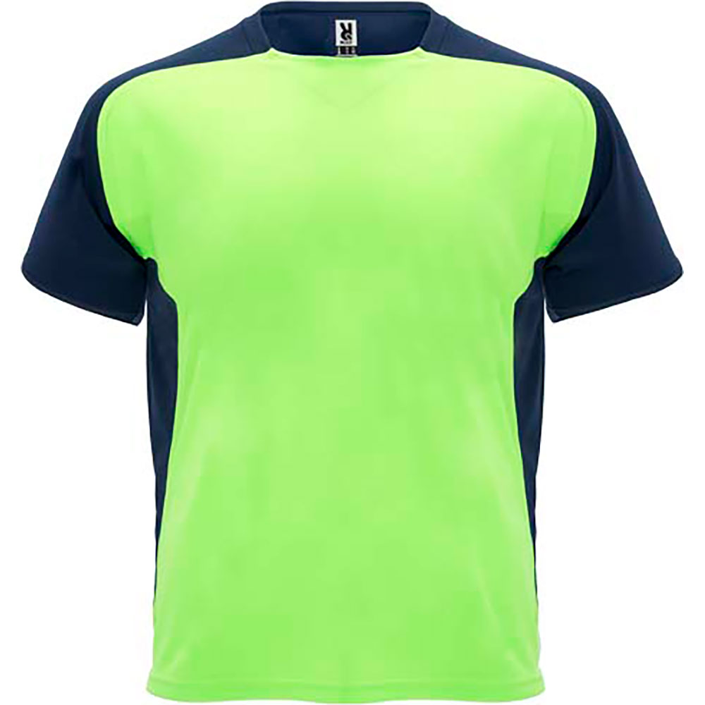 Bugatti Tshirt Fluor Green, Navy Blue