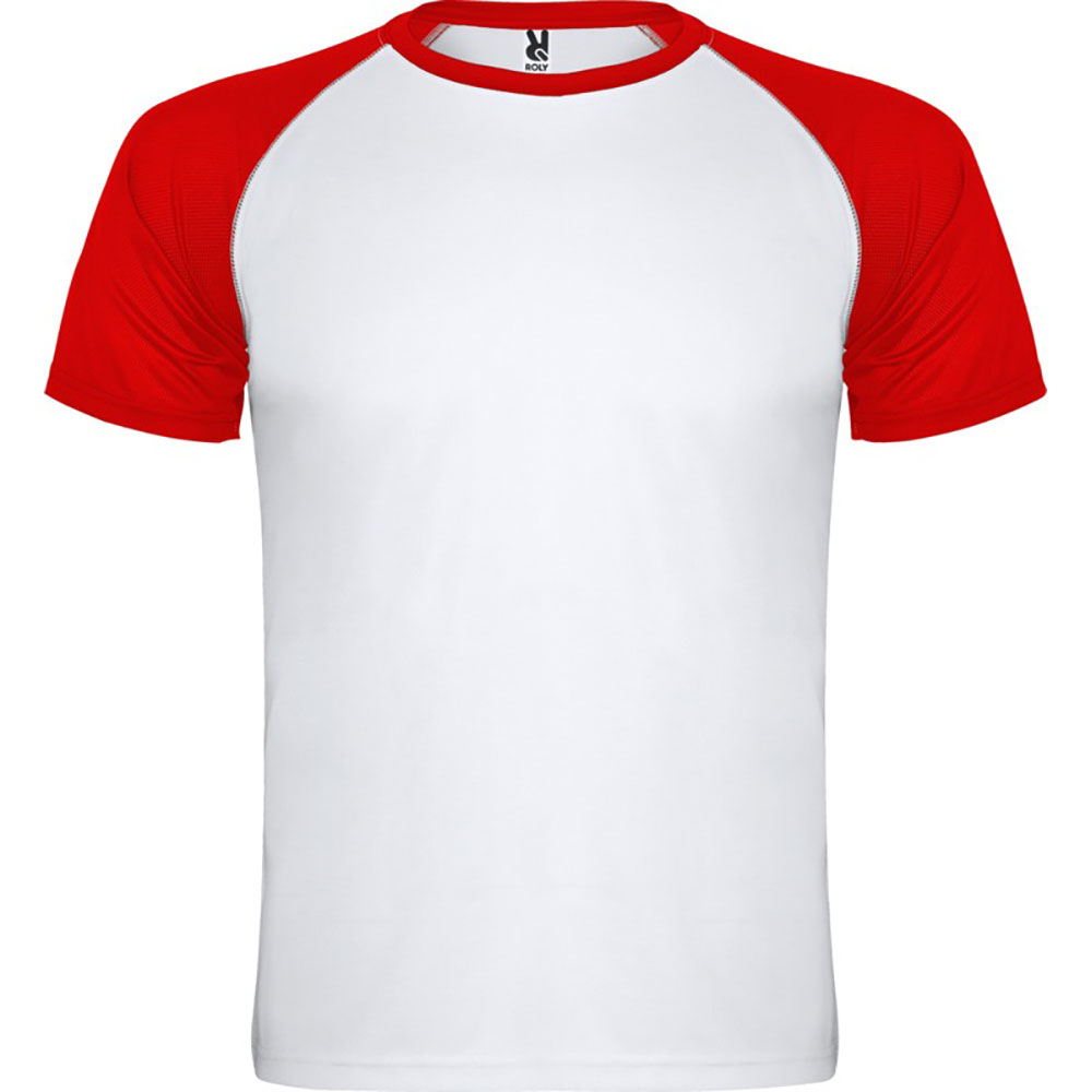 Indianapolis Sport T shirt Vit, Röd