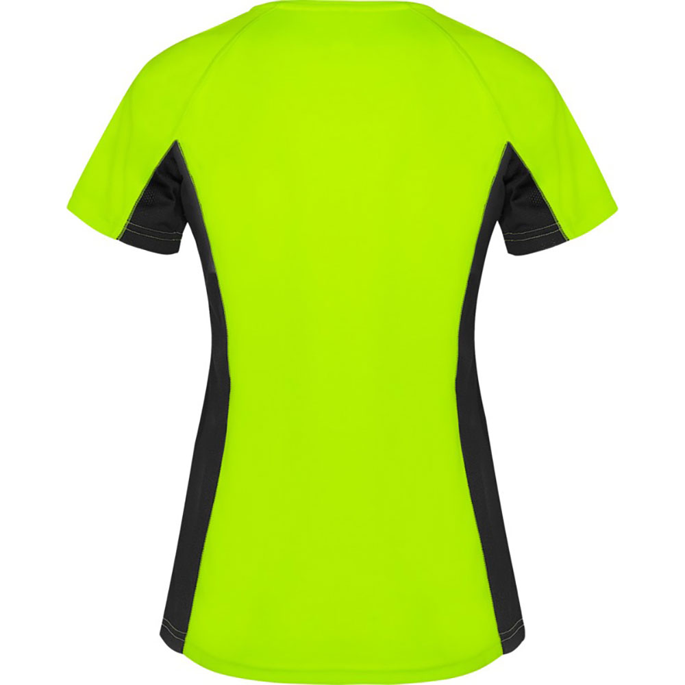 Shanghai T Shirt Sport dam Fluor Green, Svart