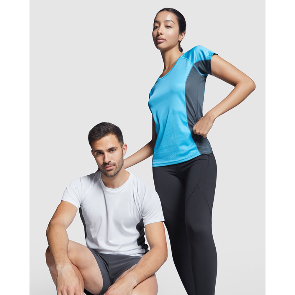 Shanghai T Shirt Sport dam Fluor Green, Svart